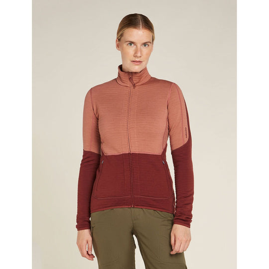 Icebreaker W Merino 400 RealFleece™ Descender LS Zip