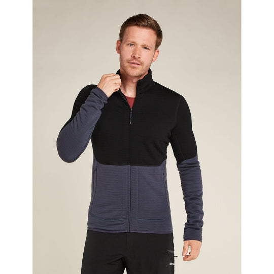 Icebreaker M Merino 400 RealFleece™ Descender LS Zip