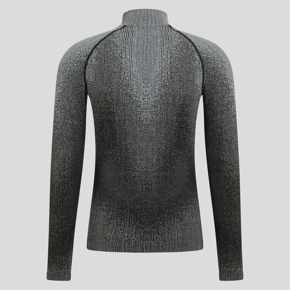 Odlo M Base Layer Top Turtle Neck L/S Half Zip Blackcomb Eco