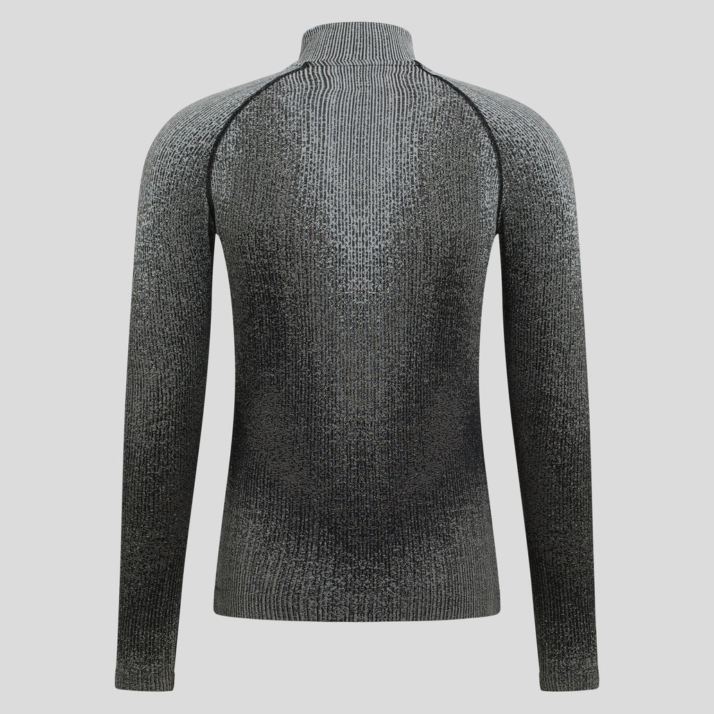 Odlo M Base Layer Top Turtle Neck L/S Half Zip Blackcomb Eco
