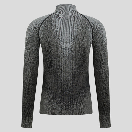 Odlo M Base Layer Top Turtle Neck L/S Half Zip Blackcomb Eco