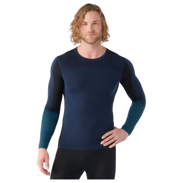 Smartwool Men's Intraknit Thermal Merino Base Layer Colorblock Crew