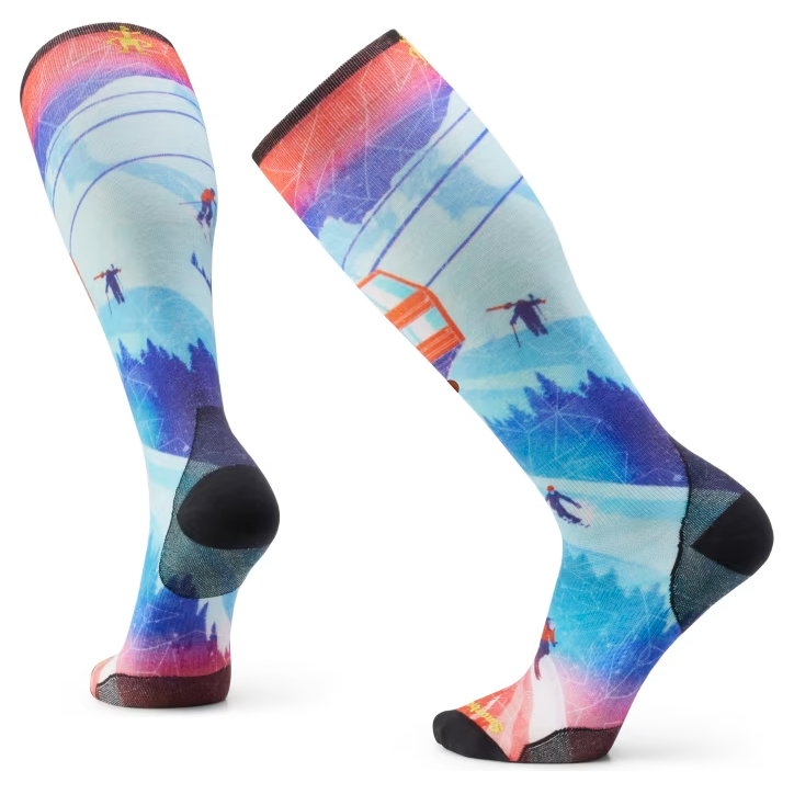 Smartwool Ski Zero Cushion Ski Day Print OTC Socks