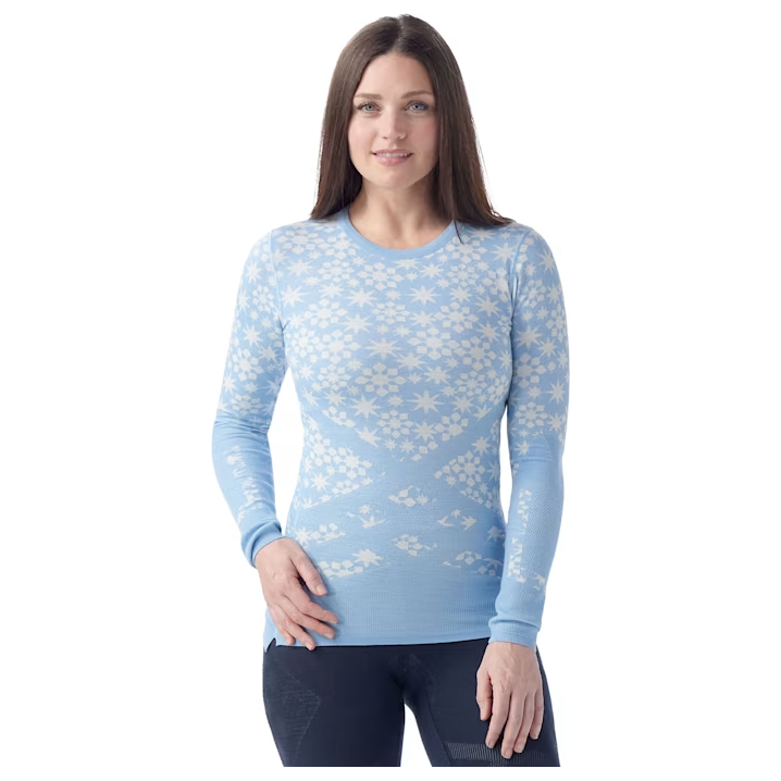 Smartwool W Intraknit Thermal Merino Base Layer Pattern Crew
