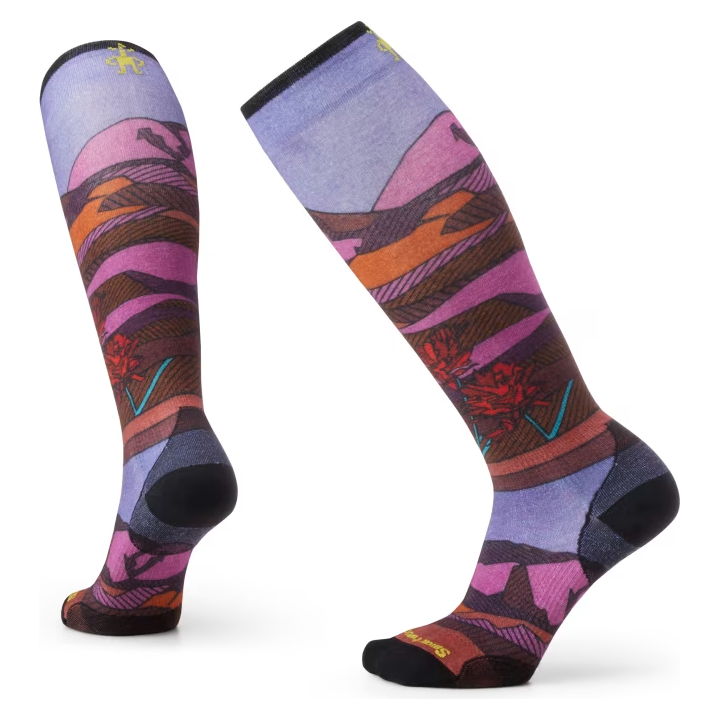 Smartwool W Ski Zero Cushion Floral Field Print OTC Socks