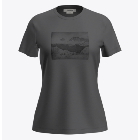 Icebreaker W Merino 150 Tech Lite SS Tee Lake View