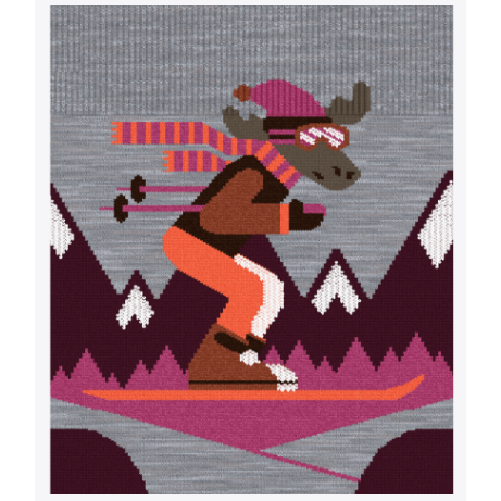Smartwool Kids Wintersport Full Cushion Mountain Moose OTC Socks