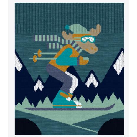 Smartwool Kids Wintersport Full Cushion Mountain Moose OTC Socks