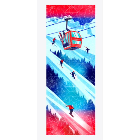 Smartwool Ski Zero Cushion Ski Day Print OTC Socks