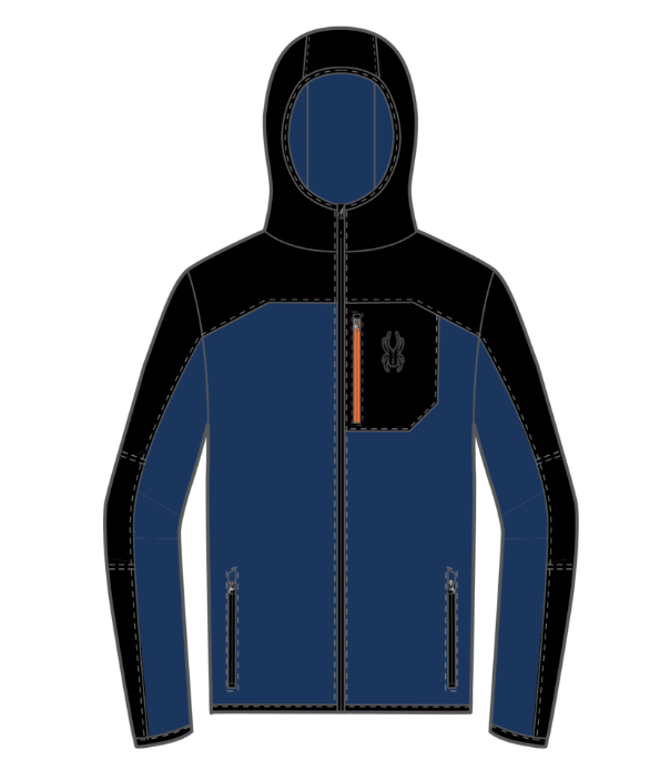 Spyder M Web Shellfleece Hooded Jacket