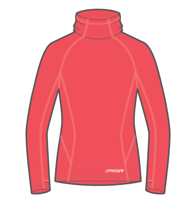 Spyder W Gridweb Fleece Turtleneck