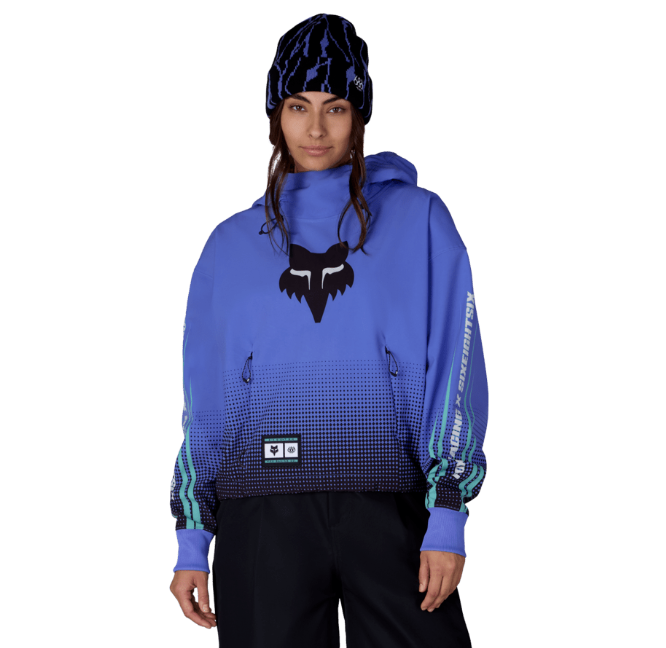 686 FOX RACING WATERPROOF CROP HOODY