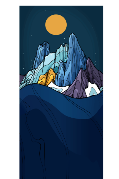 Smartwool Hike Targeted Cushion Mountain Myth Print Crew Socks