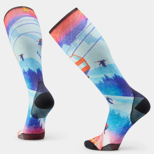 Smartwool Ski Zero Cushion Ski Day Print OTC Socks