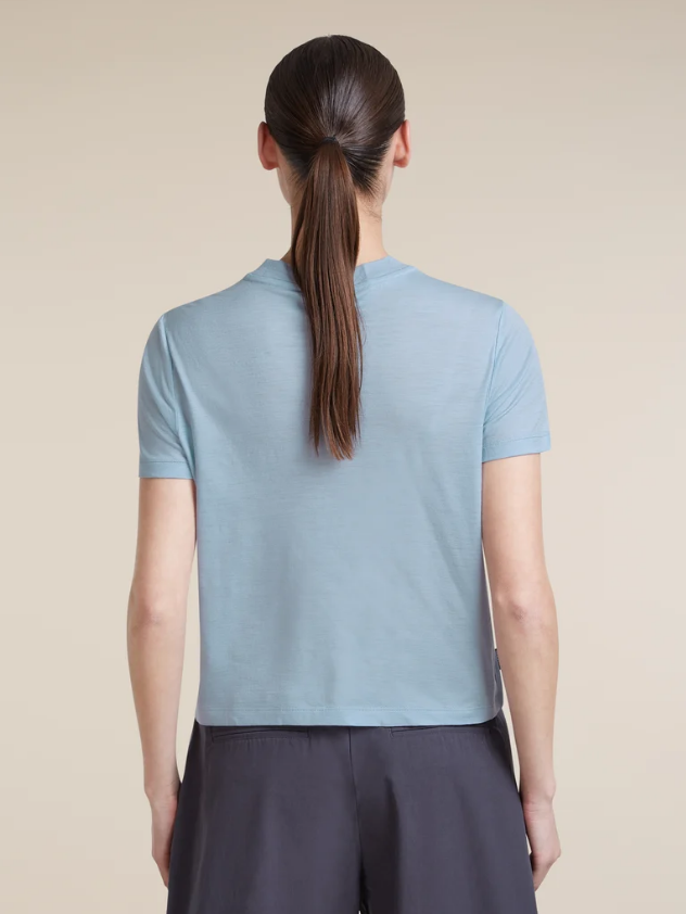Icebreaker W Merino 150 Tech Lite SS Crop Tee Great Heights