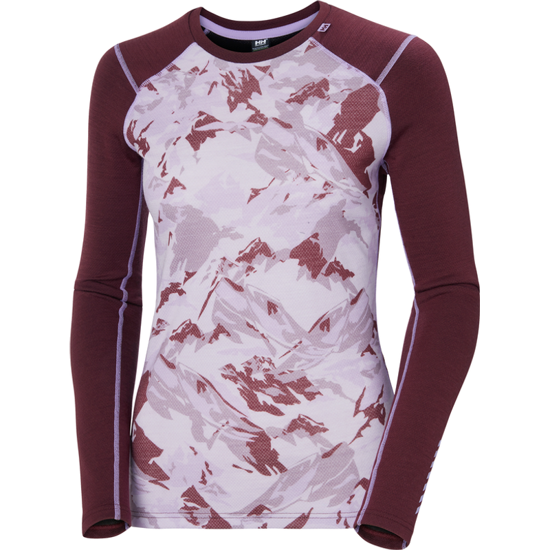 Helly Hansen W Lifa Merino Midweight Graphic Crew