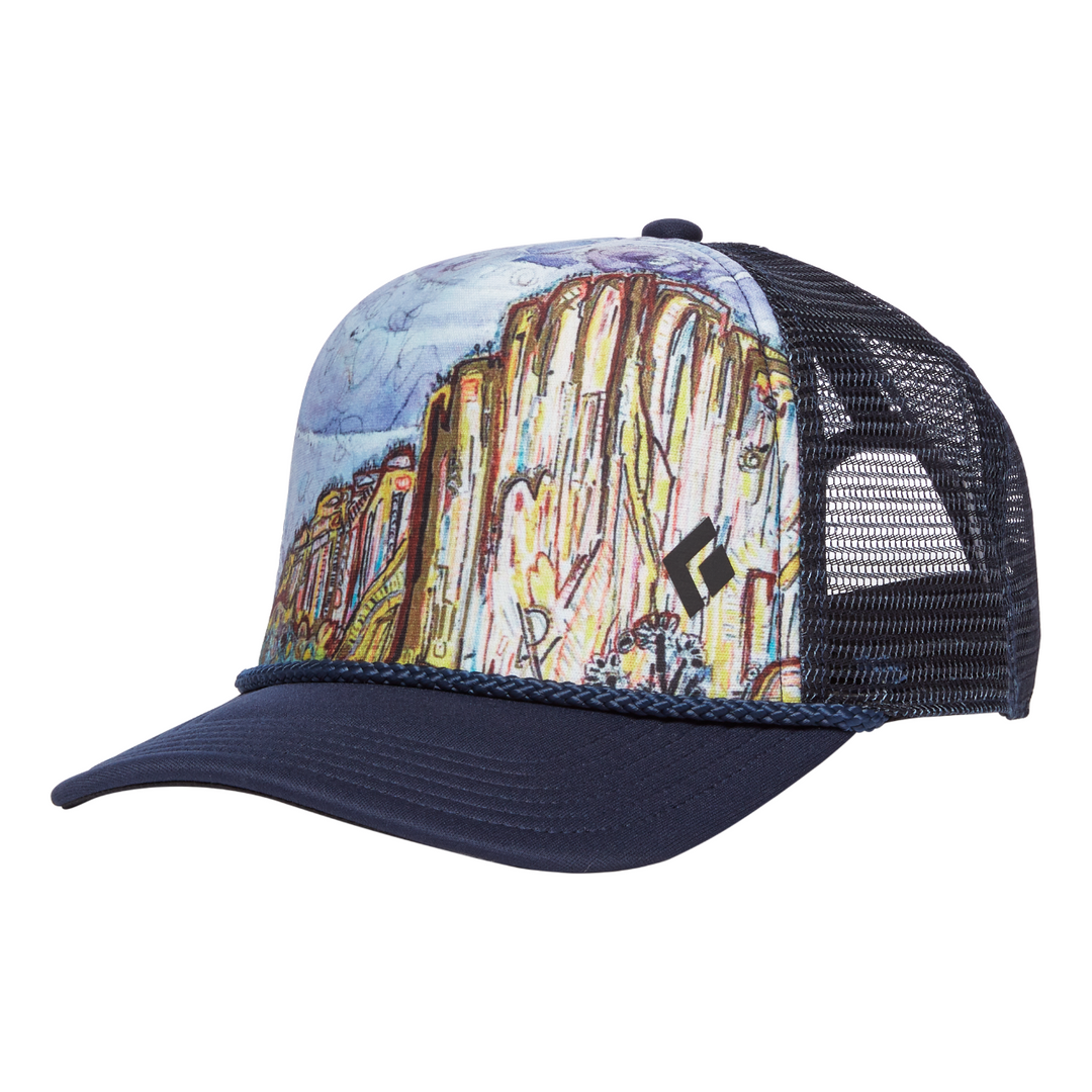 Black Diamond Flat Bill Trucker