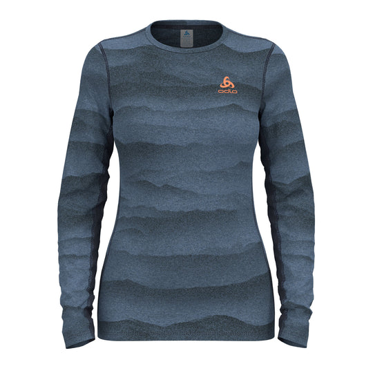 Odlo W Base Layer Top Crew Neck L/S Whistler Eco
