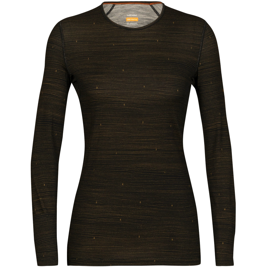 Icebreaker 200 Oasis LS Crewe Womens Undyed - Olympia Sport