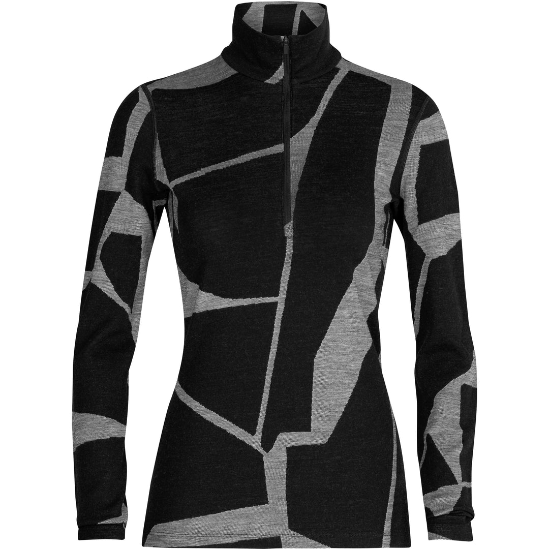 Icebreaker 250 Vertex Merino Long Sleeve Half Zip Top Fractured Landscapes Women s