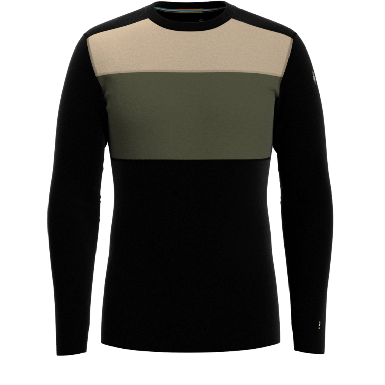 Smartwool M Classic Thermal Merino Base Layer Colorblock Crew Boxed