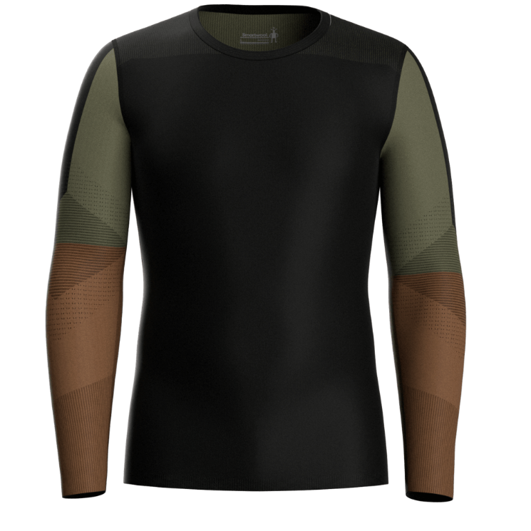 Smartwool M Intraknit Thermal Merino Base Layer Colorblock Crew