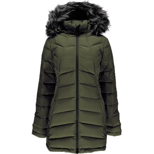 Spyder W Syrround Long Faux Fur Down Jkt