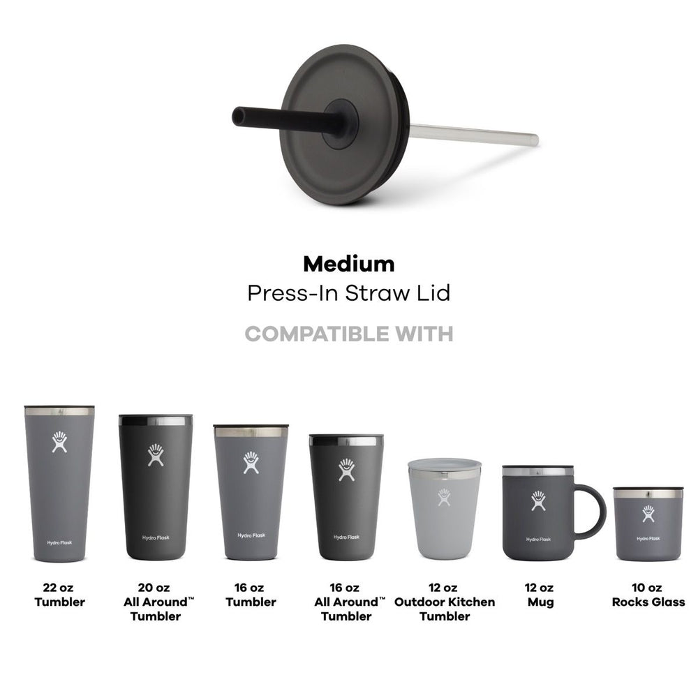 Hydro Flask Medium Press In Straw Lid